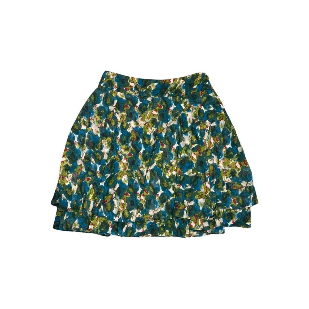 Trulli Women's Size 2 Green & Blue Colorful Skirt – Vibrant Modern Style